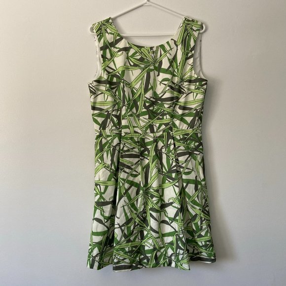 NWT Pink Martini Green Leaf Mini Dress - Picture 3 of 8
